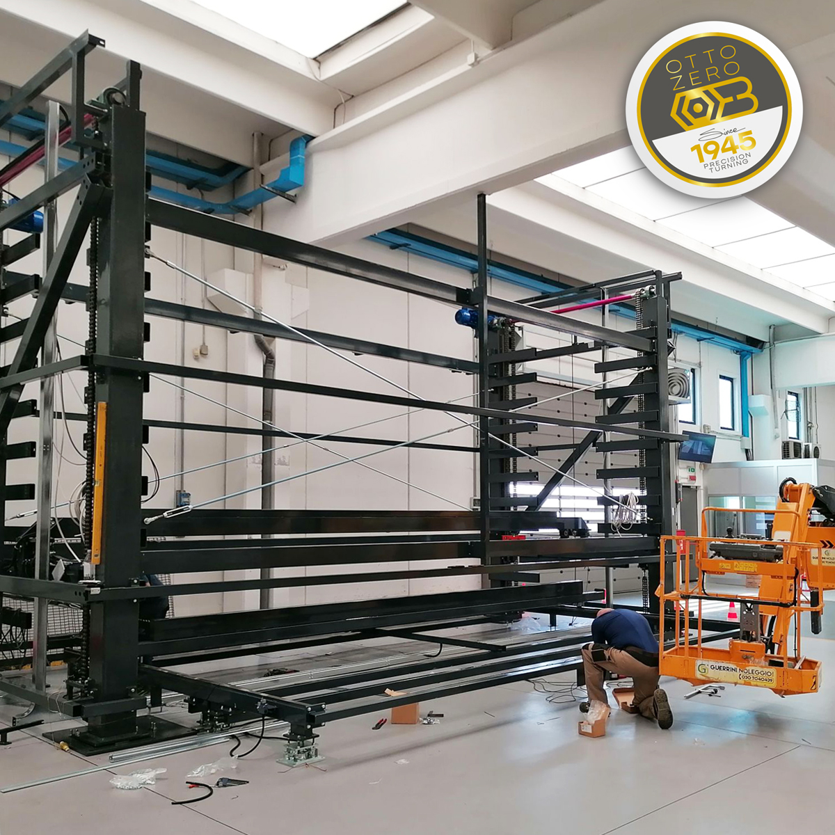 Magazzino automatico verticale per barre di ottone, Eredi Baitelli